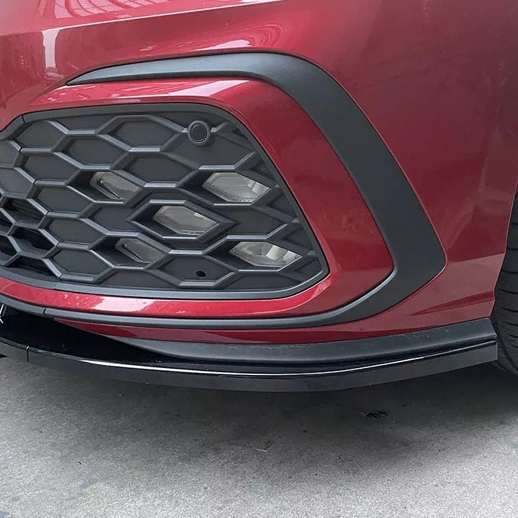 Front Lip Golf 8/GTI 3 Parts Style Glossy Black ABS Plastic AutoVision