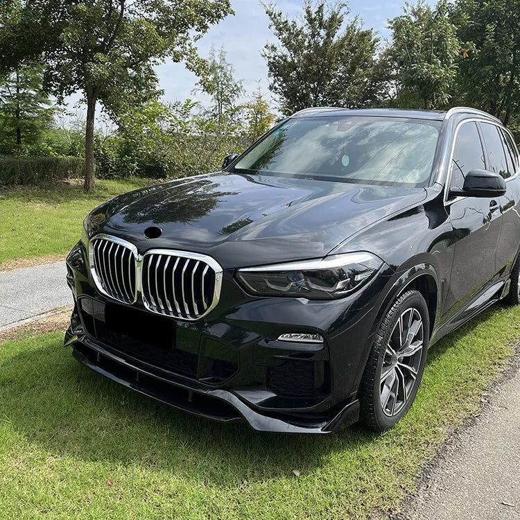 Front Lip BMW X5 G05 2019+ 4 Parts Glossy Black ABS Plastic AutoVision