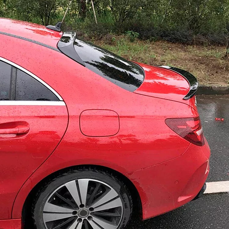 Benz CLA W117 2013-2019 Rear Spoiler Glossy Black ABS Plastic AutoVision