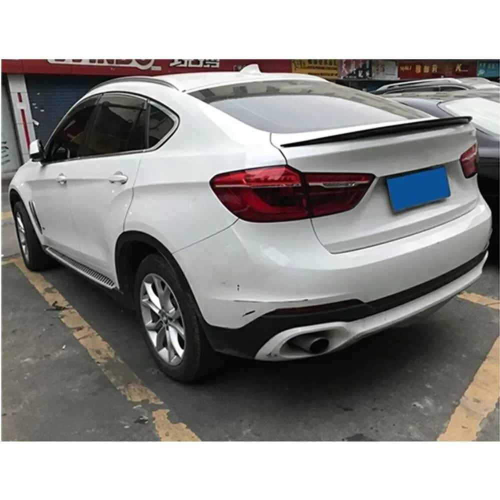 Rear Spoiler BMW X6 F16 2014-2019 Glossy Black ABS Plastic AutoVision
