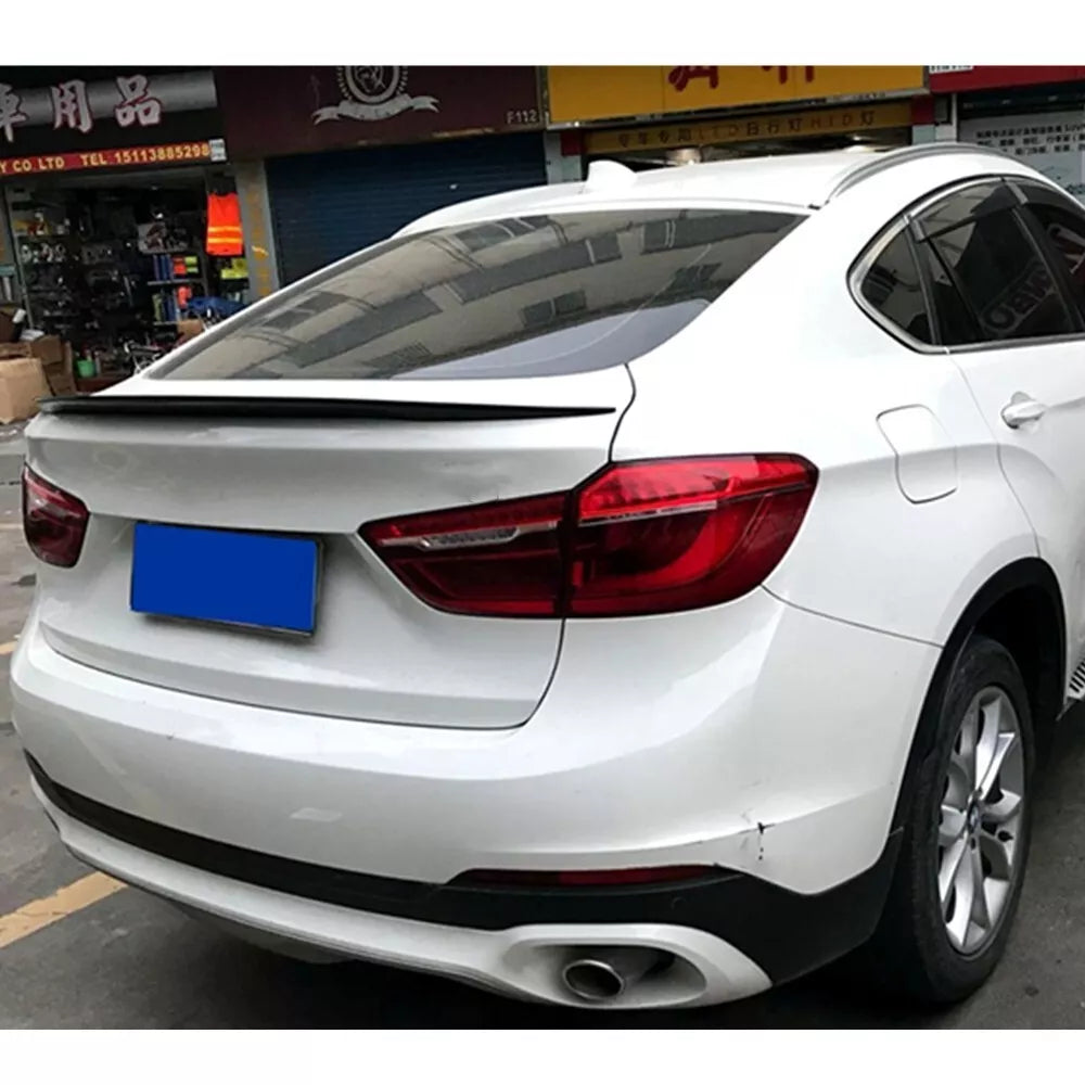 Rear Spoiler BMW X6 F16 2014-2019 Glossy Black ABS Plastic AutoVision