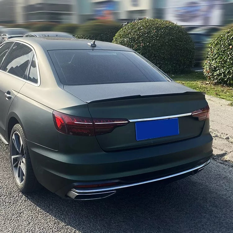 Audi A4 (B9) 2019 Rear Spoiler Glossy Black ABS Plastic AutoVision