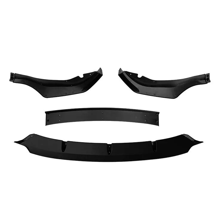 Front Lip BMW X5 G05 2019+ 4 Parts Glossy Black ABS Plastic AutoVision