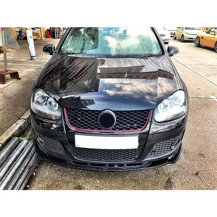 Golf 5 GTI Replacement Type Front Lip Three Parts Glossy Black AutoVision