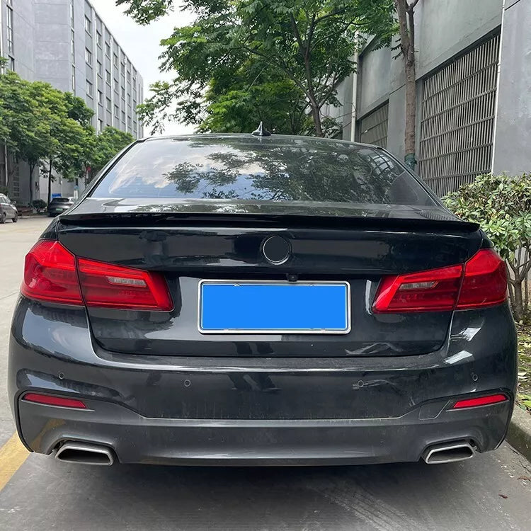 BMW 5 Series G30 P Style 2020 Rear Spoiler Glossy Black ABS Plastic AutoVision