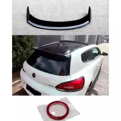 Scirocco 2008-2014 Rear Spoiler Style 1 Glossy Black ABS Plastic AutoVision