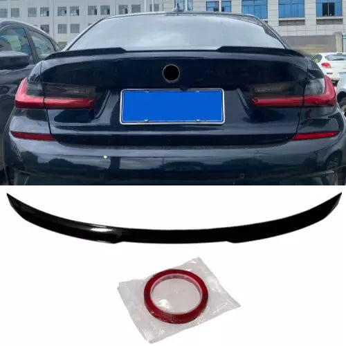 BMW 3 Series G20 M3 Style 2020 Rear Spoiler Glossy Black ABS Plastic AutoVision