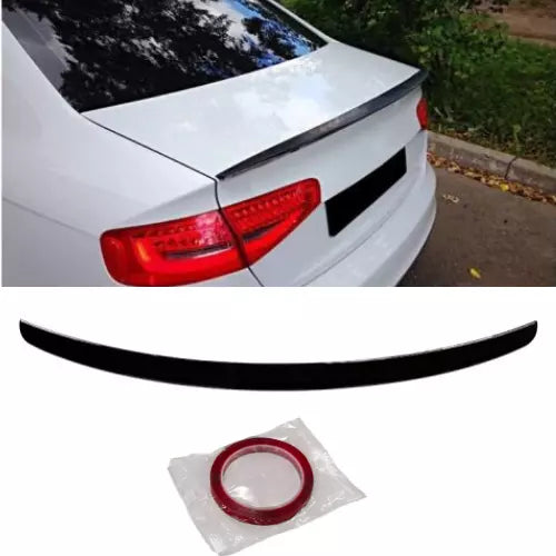 Rear Spoiler Audi A4(B8) S4 Style 2013-2016 Glossy Black ABS Plastic AutoVision