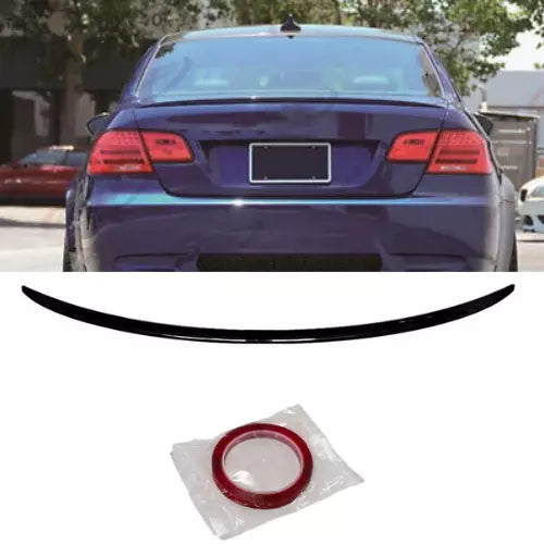 Rear Spoiler BMW 3 Series E92 Coupe M3 Style 2006-2010 Glossy Black ABS Plastic AutoVision