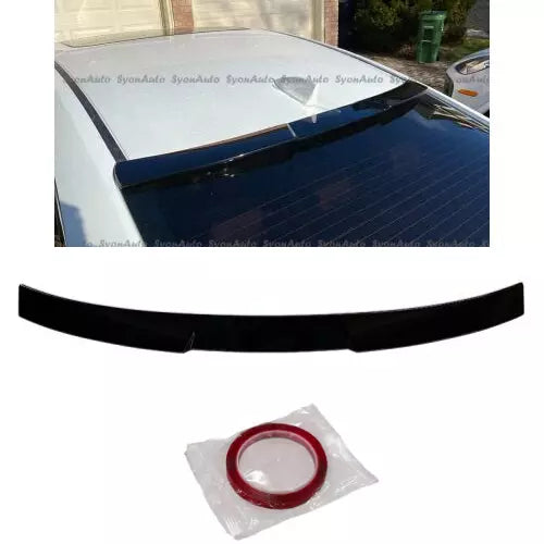 Audi A4(B9) RS Style 2019 Roof Spoiler Glossy Black ABS Plastic AutoVision