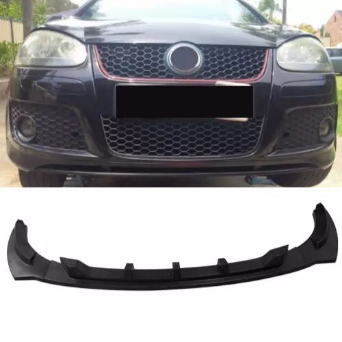 Golf 5 GTI Replacement Type Front Lip Three Parts Glossy Black AutoVision