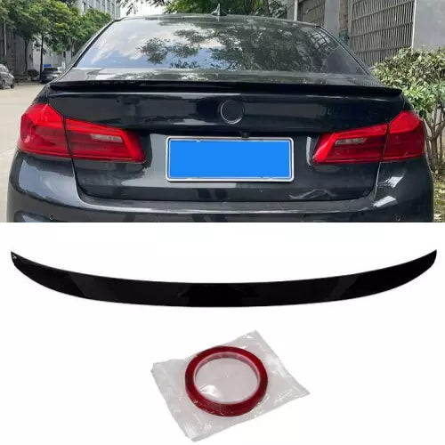 BMW 5 Series G30 P Style 2020 Rear Spoiler Glossy Black ABS Plastic AutoVision