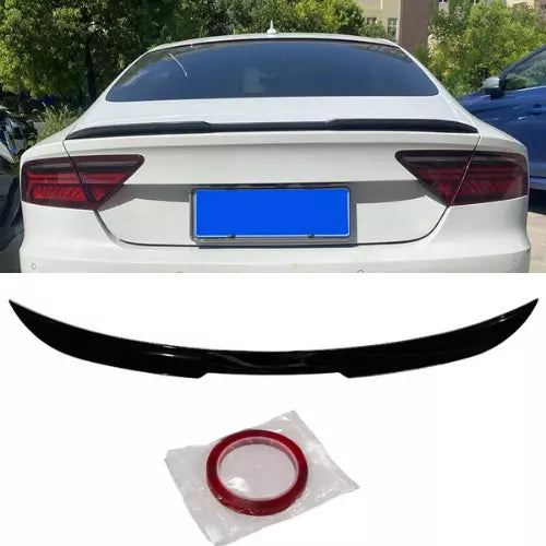 Rear Spoiler Audi A7 2012-2018 Glossy Black ABS Plastic AutoVision