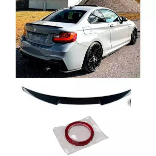 BMW 2 Series F22 Coupe M4 Style 2014-2021 Rear Spoiler Glossy Black AutoVision