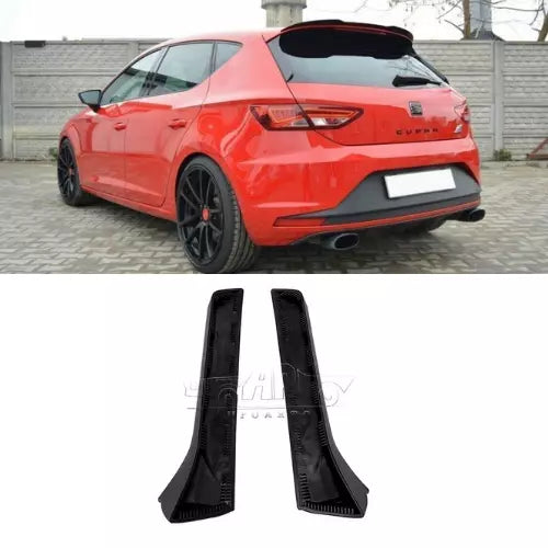 Seat Leon Side Wing (For 5 Doors Sport Car) 2013-2018 Glossy Black ABS Plastic AutoVision
