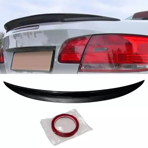 Rear Spoiler BMW 3 Series E93 Convertible P Style 2007-2014 Glossy Black ABS Plastic AutoVision