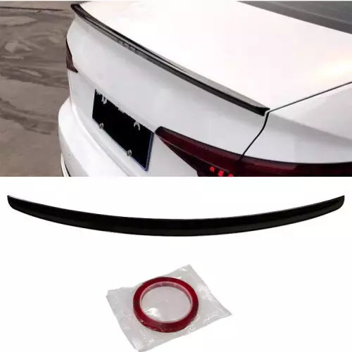 Rear Spoiler Audi A4 (B9) S4 Type 2019 Glossy Black ABS Plastic AutoVision