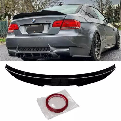Rear Spoiler 2006-2010 BMW 3 Series E92 Coupe PSM Style Glossy Black ABS Plastic AutoVision