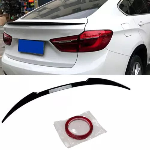 Rear Spoiler BMW X6 F16 2014-2019 Glossy Black ABS Plastic AutoVision
