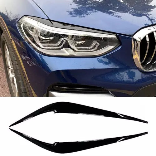 Light Brow BMW X3 G01 2018-2021 Glossy Black ABS Plastic AutoVision