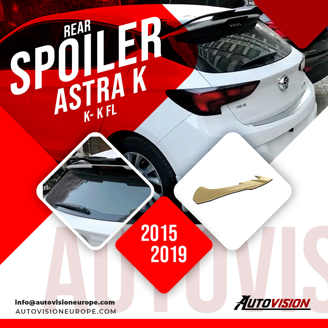 Aileron arrière pour Astra K / K FL HB 2015 2019 en plastique ABS