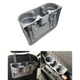 Between the Seats Back of the Seats Cup Holder Organizer Gray