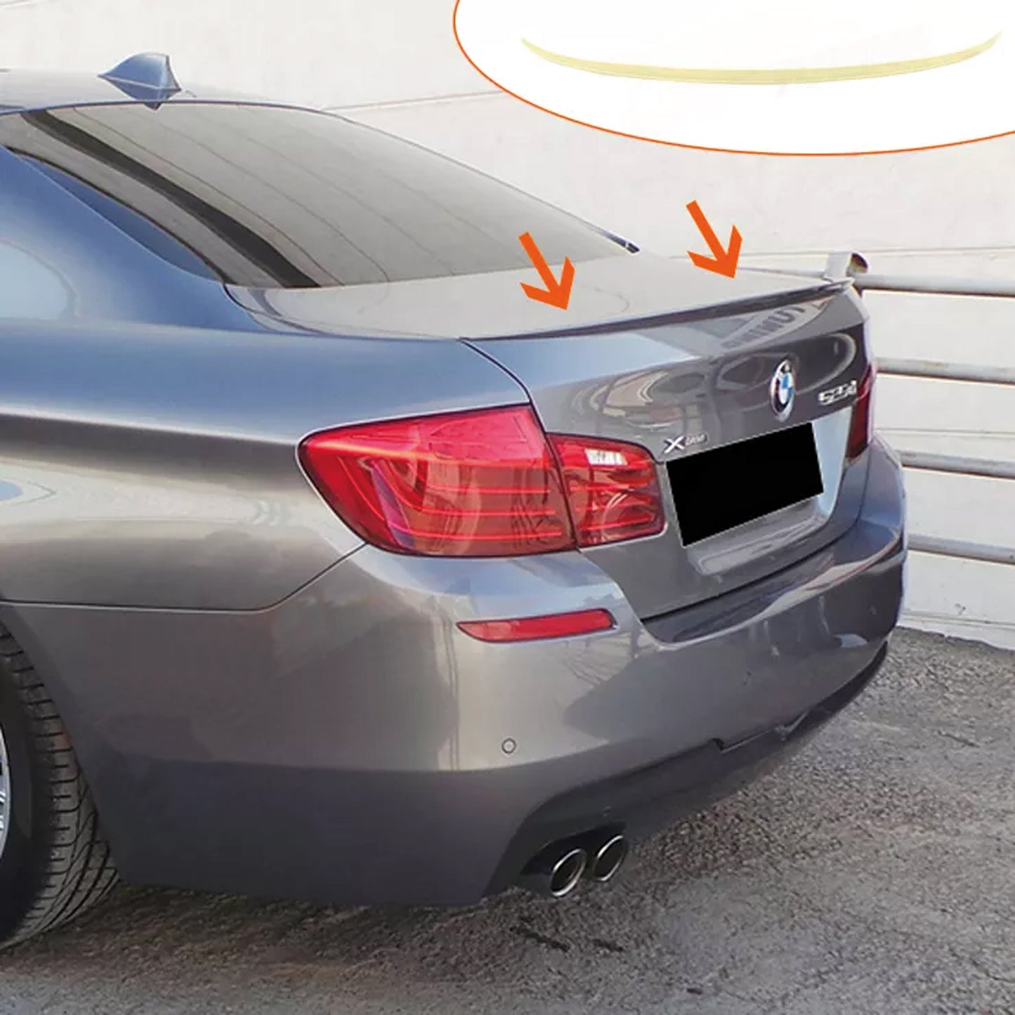 Rear Spoiler For F10 / F10 Lci M Tech 5 Series 2010 2017 ABS Plastic