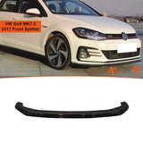 Autovision for Volkswagen Golf MK7.5 GTI 2017 Front Bumper Lip Piano Black Vacuum