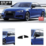 Mirror Cover For Audi A4 B9 2016 - 2021 Accessory Bright Black BAT MODEL