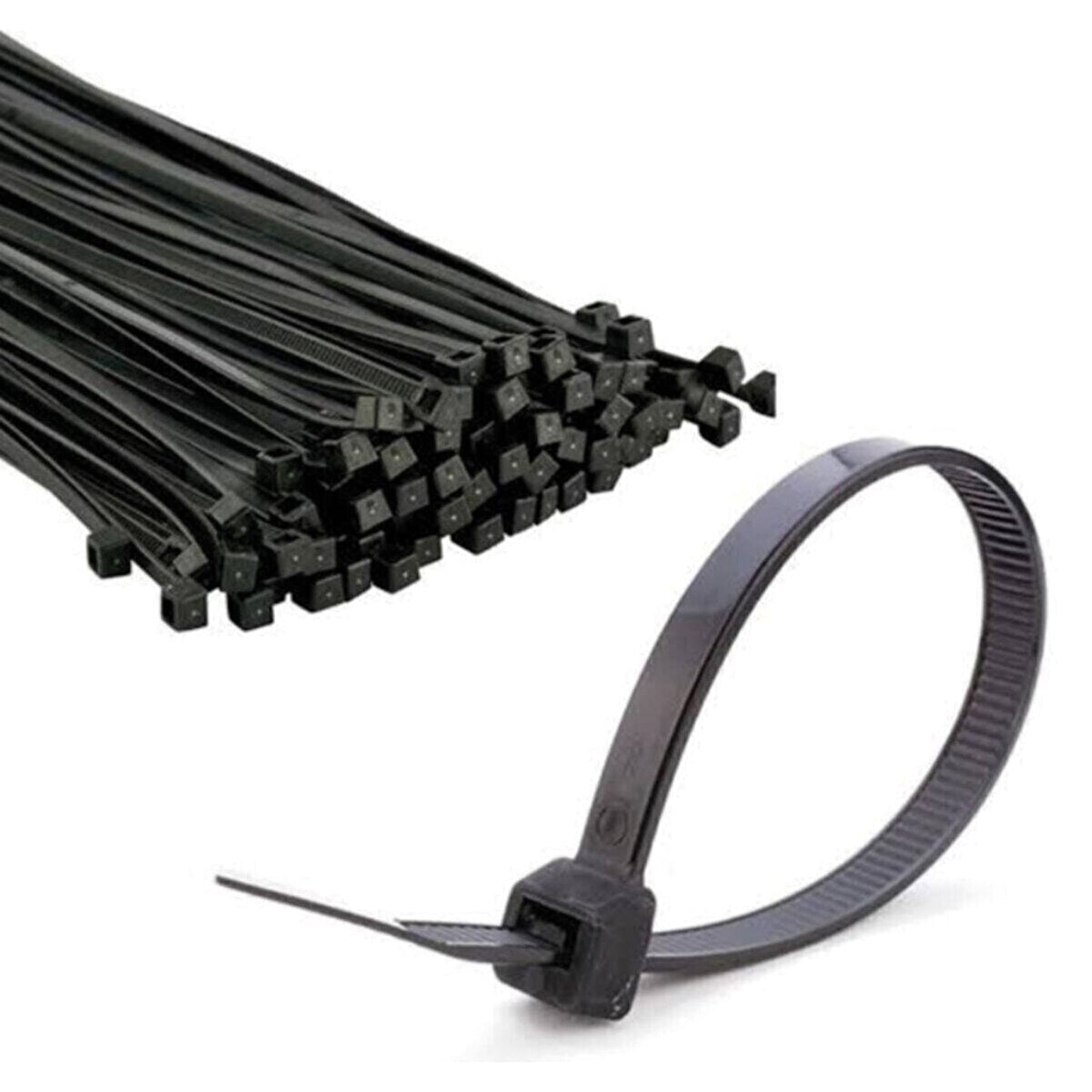 Cable Tie Plastic Velcro Clamp Black 4,8 x 250 100 Pcs x10 Unit Plastic Clamp