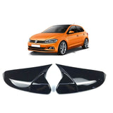 Mirror Cover For VW Polo MK6 2018-2020 Accessory Bright Black BAT MODEL