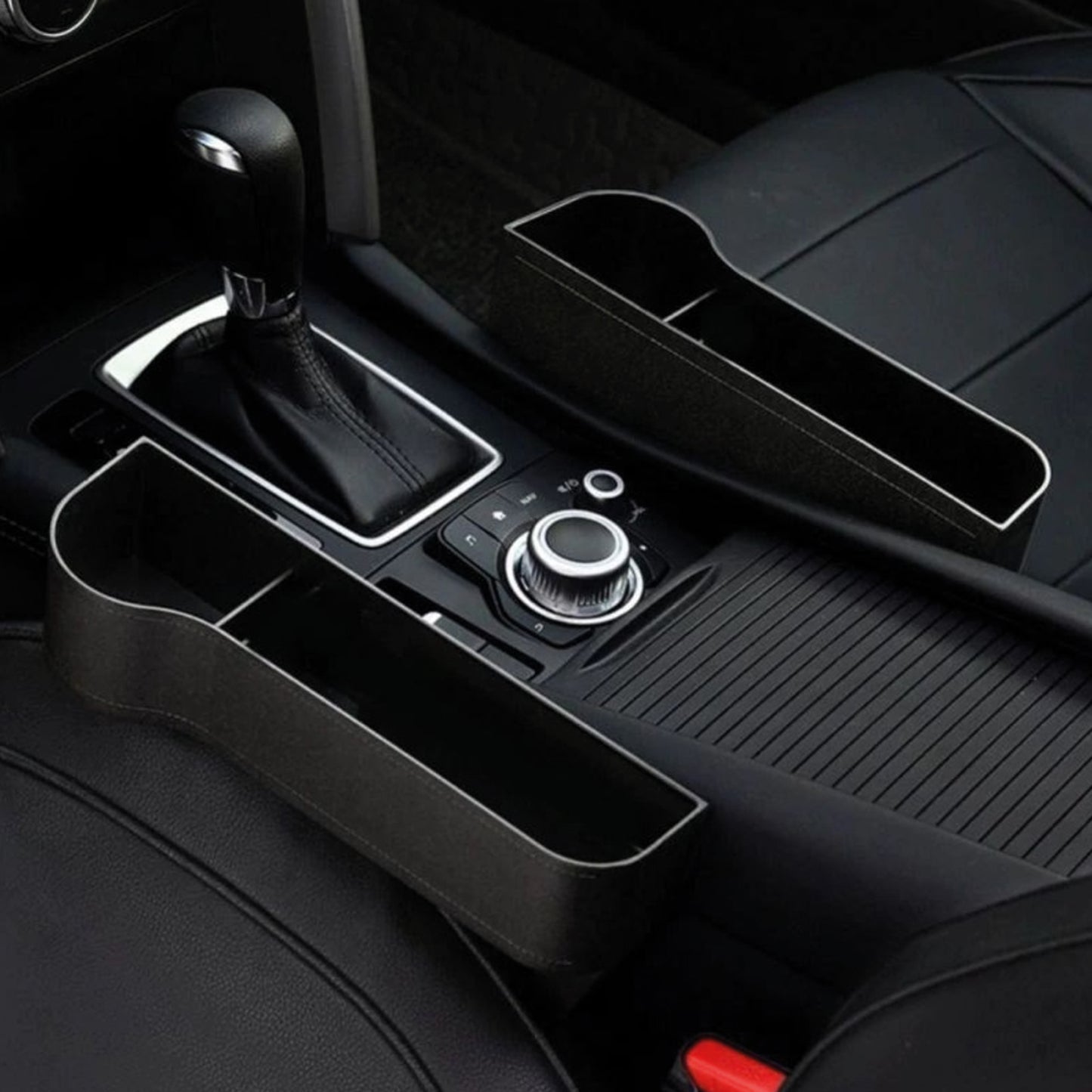 Car Seat Lux Organizer Cup Holder Car Seat Phone Cup Holder Black Set of 2 pcs
