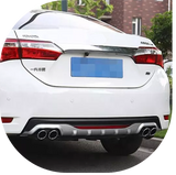 Rear Diffuser for C Type Ro Model Custom Style Car Styling Diffüser Rear Body Kit Spoiler Bumper Lip Splitter