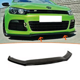 Autovision for Volkswagen Scirocco R 2009 2013 Front Bumper Lip Piano Black Vacuum