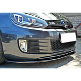 Autovision for VW Golf MK6 GTI 2008 2012 Front Bumper Lip Piano Black Vacuum