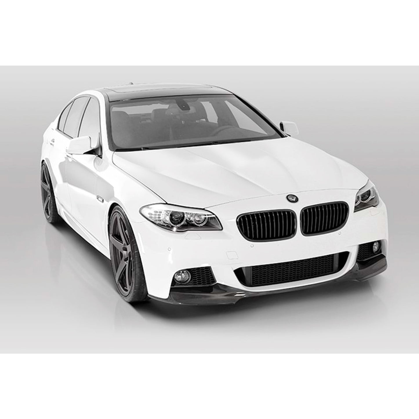 Autovision pour BMW F10 2010 2017 Pare-chocs avant à lèvres Piano Black Vacuum