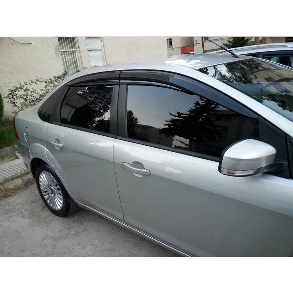 AutoVision Window Visor for Fiat Focus 2 2005-2010 Window Wind Deflector Rain Guard Visor Awnings Accessories