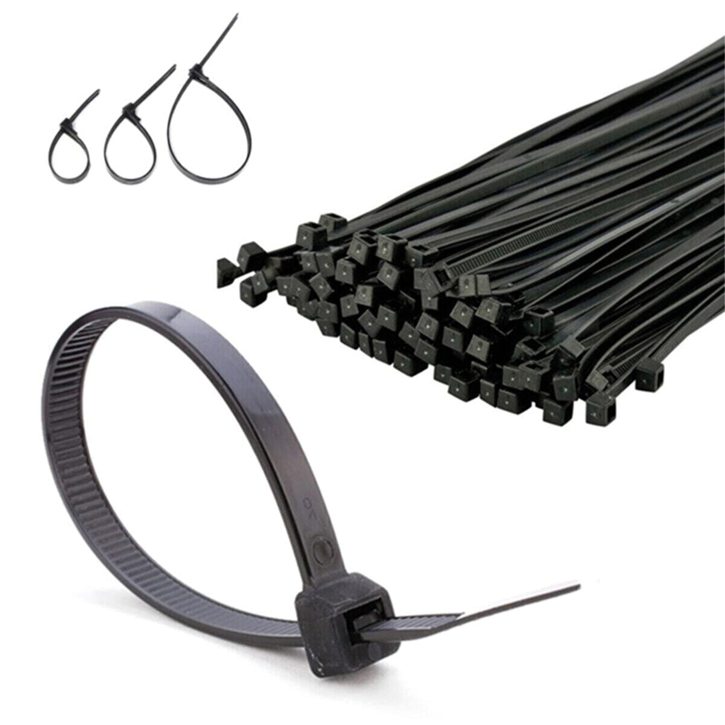 Cable Tie Plastic Velcro Clamp Black 4,8 x 250 100 Pcs x10 Unit Plastic Clamp