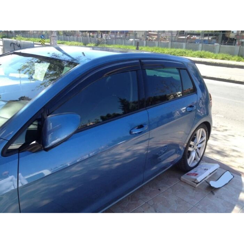 AutoVision Pare-brise pour VW Golf 7 2013-2020 Déflecteur de vent de fenêtre Pare-pluie Pare-soleil Accessoires de pare-soleil