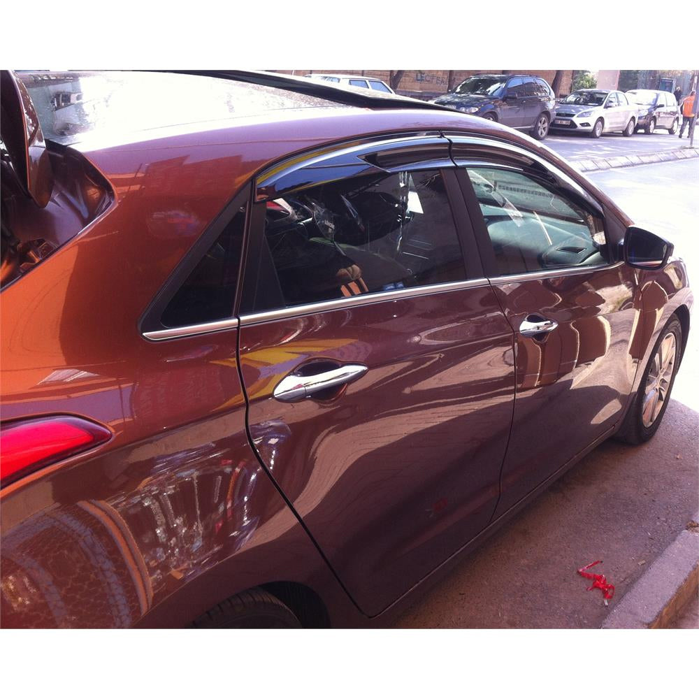 AutoVision Window Visor for Hyundai i30 2010-2016 Window Wind Deflector Rain Guard Visor Awnings Accessories