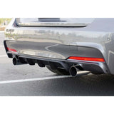 Rear Diffuser for F30 M Performance Single Output L/R Custom Style Car Styling Diffüser Rear Body Kit Spoiler Bumper Lip Splitter