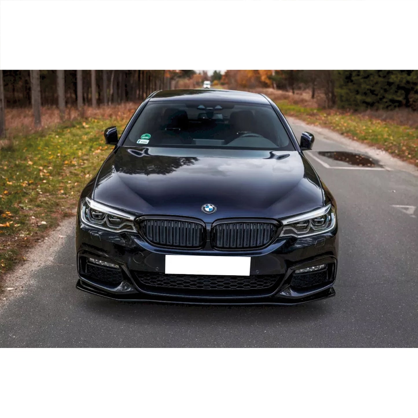 Autovision for BMW 5 Series G30 / G31 M SPORT 2017 Front Bumper Lip Piano Black Vacuum