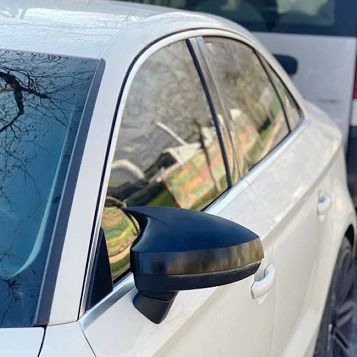 Mirror Cover For Audi A3 8V 2012 - 2019 Accessory Bright Black BAT MODEL