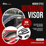 AutoVision Window Visor for Peugeot 308 2007-2013 Window Wind Deflector Rain Guard Visor Awnings Accessories