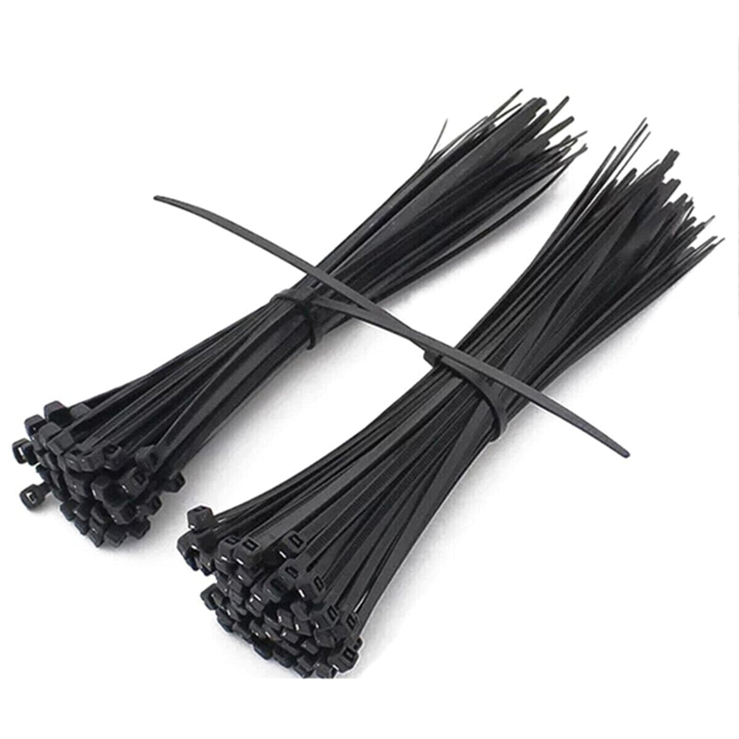 Cable Tie Plastic Velcro Clamp Black 4,8 x 300 100 Pcs x10 Unit Plastic Clamp