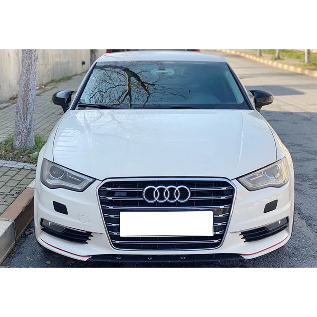 Mirror Cover For Audi A3 8V 2012 - 2019 Accessory Bright Black BAT MODEL