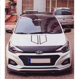 Mirror Cover For Hyundai i20 no Signal 2014-2019 Accessory Bright Black BAT MODEL