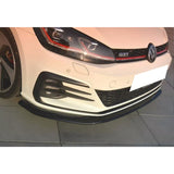 Autovision for Volkswagen Golf MK7.5 GTI 2017 Front Bumper Lip Piano Black Vacuum