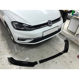 AutoVision For Volkswagen VW Golf 7 / 7,5 2013-2019 3Pcs Front Bumper Lip All Cars Universal Model