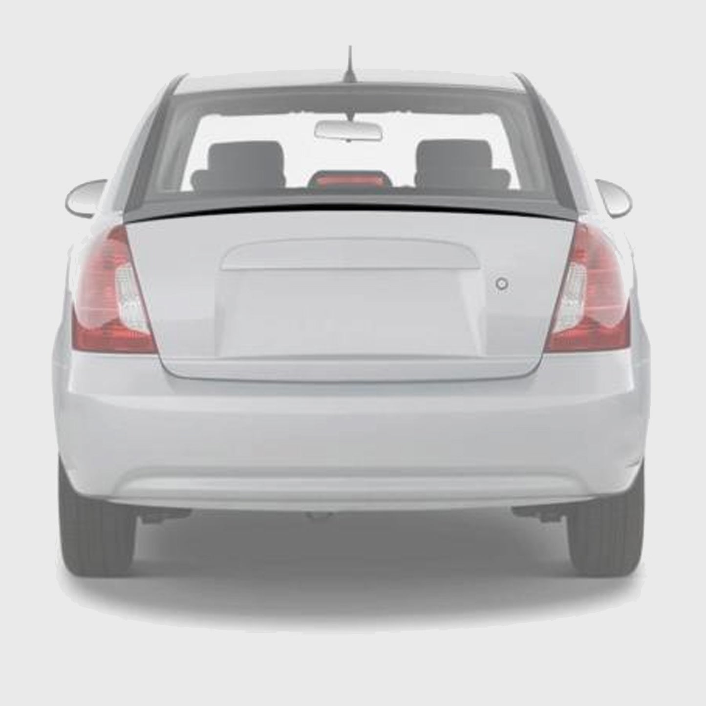 Rear Spoiler For Hyundai Accent Era 2006 2013 ABS Hard Plastic